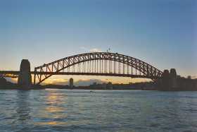 Sydney Harbour Bridge at sunset Sydney Harbour Bridge at sunset