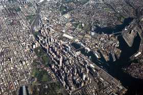 Sydney CBD from the air Sydney CBD from the air