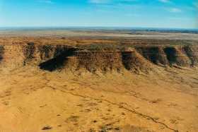 The vast low lying Gill Ranges in the Northern Territory