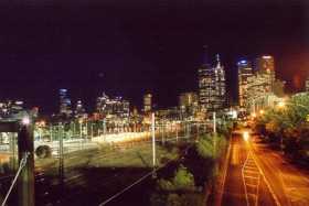 Melbourne at night