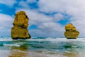 The sea stacks at Gibson beach
