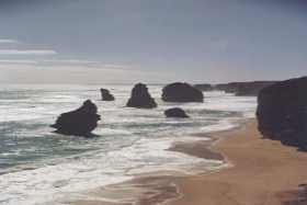The famous 12 Apostles at dusk