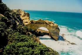 A typical arch formed by the foaming sea