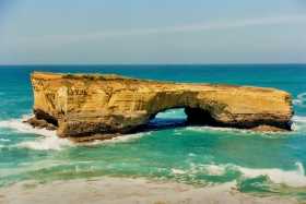 London Bridge - the arch was isolated by a collapse of the inner arch