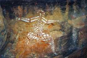 Nabulwinjbulwinj in the Anbangbang Shelter at Nourlangie in Kakadu National Park
