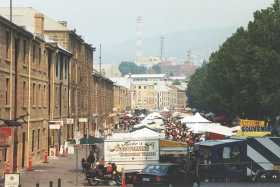 Salamanca market in Hobart Salamanca market in Hobart