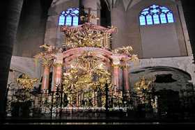 Inside the Franciscan Church, one of Salzburg's oldest, dating from the 8th century