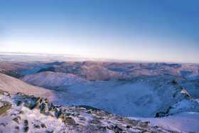 The famous Striding Edge approach to Helvellyn