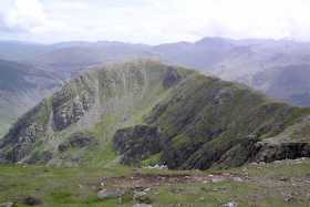 High Crag and the connecting ridge from High Stile High Crag and the connecting ridge from High Stile