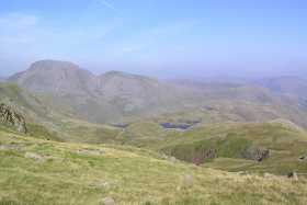 Great Gable and Green Gable viewed from Esk Hause Great Gable and Green Gable viewed from Esk Hause