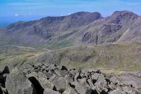 A closeup of Scafell and Scafell Pike A closeup of Scafell and Scafell Pike