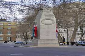 The Cenotaph, monument to war dead in Whitehall