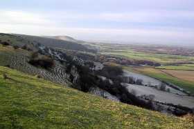 Along part of the South Downs from Ditchling Beacon