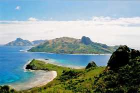 An awesome view of Kuata and the Yasawas from Kuata Peak