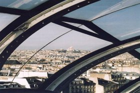 A view of Montmarte and Sacre Coeur from the top of the Centre Pompidou, France's national museum of modern art A view of Montmarte and Sacre Coeur from the top of the Centre Pompidou, France's national museum of modern art