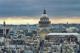 The Panthéon, viewed from the top of Notre Dame The Panthéon, viewed from the top of Notre Dame