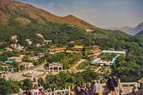 Po Lin Monastery on Lantau Island, Hong Kong