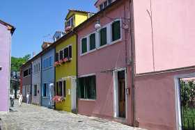 Burano is full of brightly painted houses Burano is full of brightly painted houses