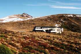 The Mt Luxmore hut The Mt Luxmore hut