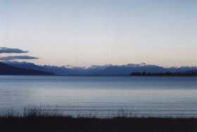 Lake Te Anau at dusk Lake Te Anau at dusk