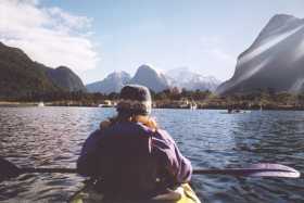 Sea-kayaking on Milford Sound Sea-kayaking on Milford Sound