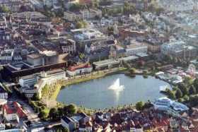Lille Lungegårdsvann from Fløyen Lille Lungegårdsvann from Fløyen