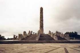 Vigeland's Monolith contains 121 figures and stands 17m high