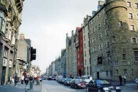 Part of the Royal Mile in Edinburgh