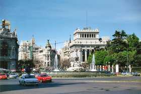 The start of Grand Via through Madrid