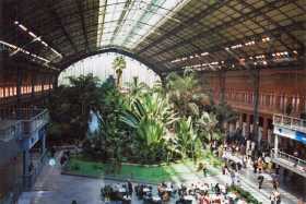 Inside Atocha Station, Madrid