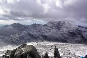 A splendid view of Snowdon, surrounded by Y Lliwedd, Crib Goch and Garnedd Ugain A splendid view of Snowdon, surrounded by Y Lliwedd, Crib Goch and Garnedd Ugain